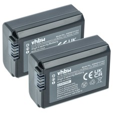 2 Batteries remplace Sony NP-FW50 950mAh 7,2V