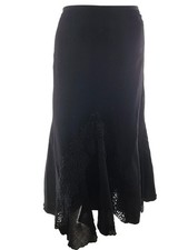 EVALINKA Jupe longue pour Femmes Broderie de dentelle Noir 46 Viscose