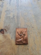 Médaille - Insigne en cuivre Fête Nationale Suisse du 1aout 1947 Huguenin Locle