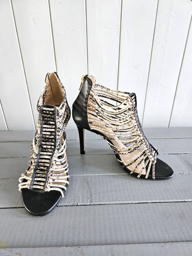 Escarpins cuir noir - , et