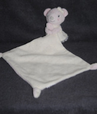 ?Doudou Souris Mouchoir Rose Blanc Pois Doré MOTS D'ENFANTS Robe Noeud TTBE