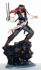 STATUE Collectable Jack SPARROW,  "PIRATES des CARAIBES", DISNEY, Hauteur 32 cm,