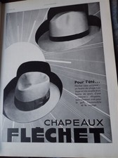 chapeau FLECHET + HIGH LIFE TAILOR + four cloche TITO LANDI ILLUSTRATION 1932 eb