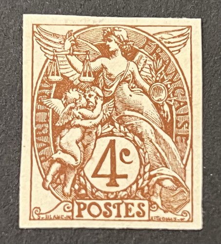 Timbre 110c c brun jaune - ,
