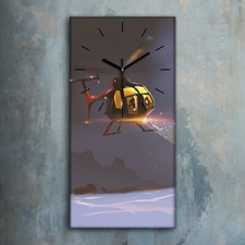 Horloge décorative sur toile