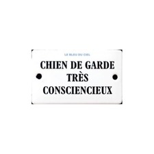 Plaque humoristique émaillée