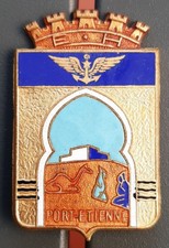 Insigne Aéronavale Base BAN PORT ETIENNE Escale Hydravions 1945-1950 ORIGINAL
