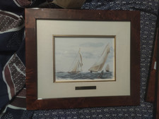 ancien tableau regates royales