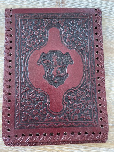Ancien protege cahier cuir - cahier,