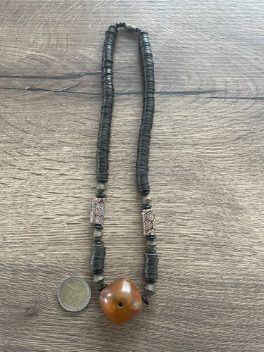 Ancien collier ethnique perles - ancien,