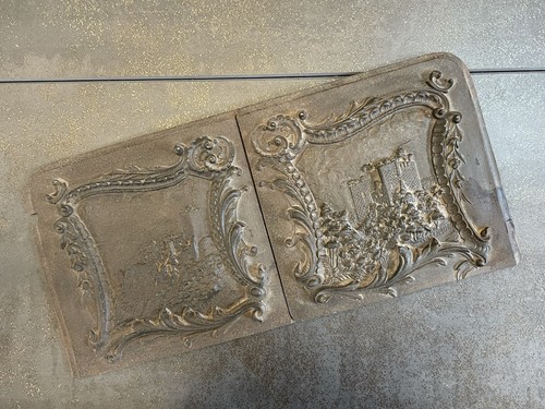 Plaque cheminée poele fer - cheminée,