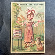 Chromo  Liebig  Femme Au Chat