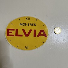 Autocollant montres suisses  ELVIA , 11 x 15 cm