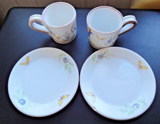 Lot de 2 tasses à café + 2 soucoupes