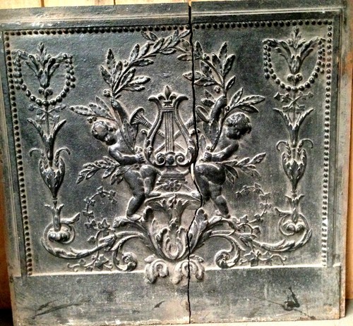 Plaque cheminée fonte - plaque,