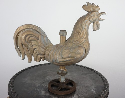 Ancienne girouette coq clocher