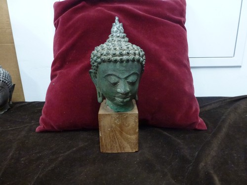 Belle tete bouddha bronze - de, bouddha,bronze