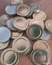 Lot 10 Capsules couvercles Bocaux  a visser TO82 Twist Off stérilisables neuves