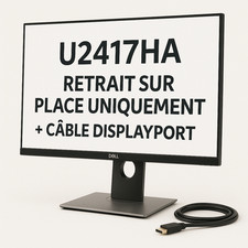 ?️ Dell UltraSharp U2417HA 24" FHD HDMI DP mDP – InfinityEdge – 1 an ✅