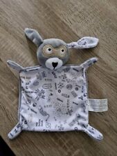IKKS BERDOUES DOUDOU LAPIN CHIEN PLAT GRIS BLANC MASQUE MY BABY ROCK ETAT NEUF