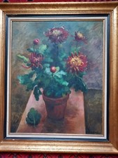 Jean Lachaud (1889-1952), Bouquet de chrysanthèmes, 1927, huile sur toile