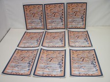 SABENA   9 Affichettes  