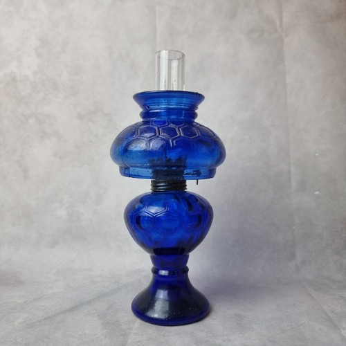 Lampe huile bleue vintage - lampe,
