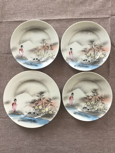 Lot assiettes japonaises - de,