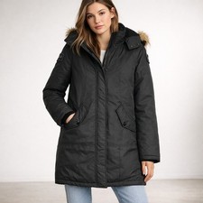 Fur Lined Hood PSG Black Mid