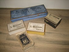 Lot Ancienne Boite carton Publicitaire L.Bouchard..