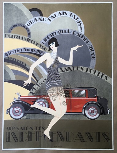 Affiche art déco années - art,
