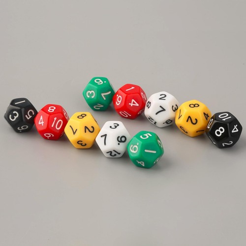 10x dés polyédriques - , d12