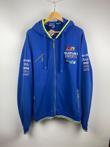 Suzuki racing zip hoodie - , men