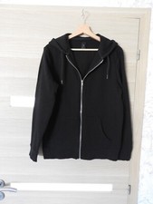 SWEAT A CAPUCHE AVEC ZIP NOIR PULL HOMME t.M VESTE