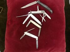 5 petits couteaux pliants dont 1 rare Hermes Campiche Suisse Victorinox,lot N° 4