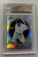 2019 Leaf Metal Babe Ruth Card 47 Yankee Pre Production /1 Prismatic Silver