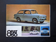 Grand dépliant (28x21) Fiat 850