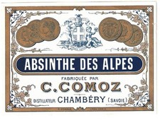 Ancienne étiquette Absinthe