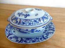 SAUCIERE OU SUCRIER FAIENCE CREIL MONTEREAU XIX ème DECOR JAPON.