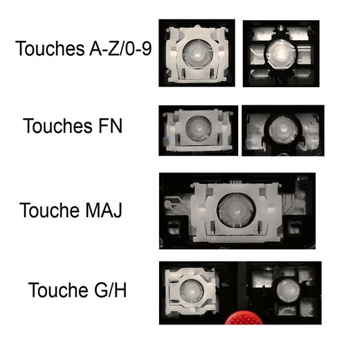 Touche clavier pour - pour, lenovo
