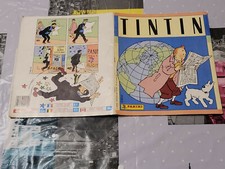 PANINI COMPLET ALBUM TINTIN ET MILOU 240 VIGNETTES LOMBARD 1989 HERGE EXCLU
