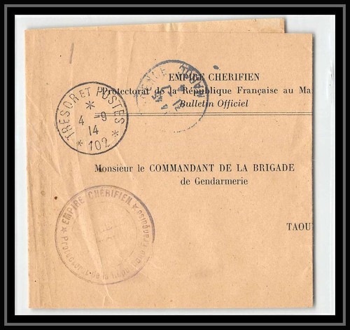 2652 empire cherifien - , bulletin