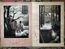 Sérigraphies : L'adieu à la Bastille + Julie aux oies (Sambre) - Yslaire