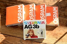 5 BOITES de 10 LAMPES-FLASH AG 3B / 4 Btes. OSRAM VACUBLITZ + 1 Bte. SYLVANIA