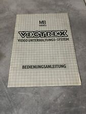 Notice Pour Console Vectrex Bon État Rare - Version Allemande GERMANY