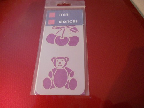 Mini pochoirs cerise - , et
