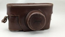 Rare : Etui cuir Leica marqué SPECIALITES TIRANTY pour Leica III
