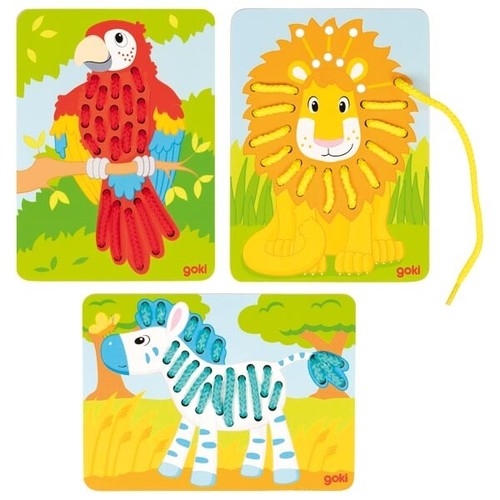 Jeu lacets perroquets - de, lacets,