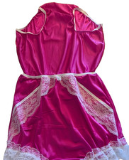 FUCHSIA PINK Nylon Tricot LACY