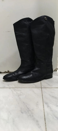 Frye melissa button black - frye,